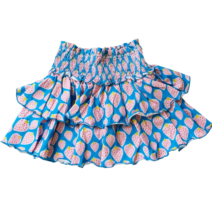 Ruffle Skort in Strawberry