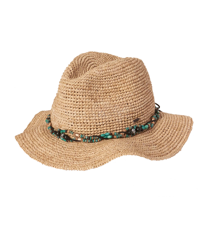WOMENS SAFARI - BORA BORA - NATURAL/TURQUOISE