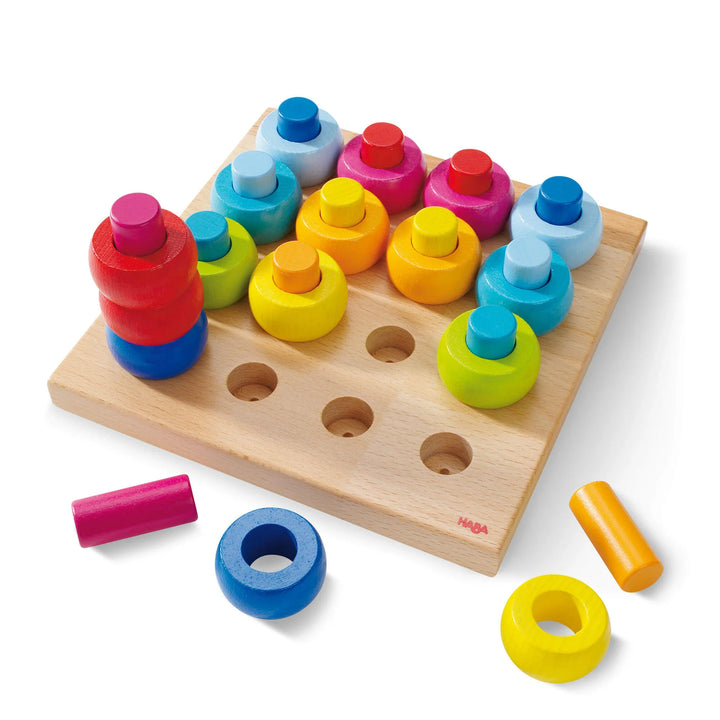 Rainbow Whirls Peg Game