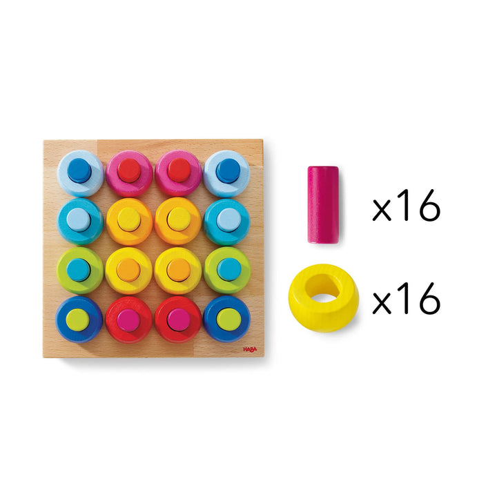 Rainbow Whirls Peg Game