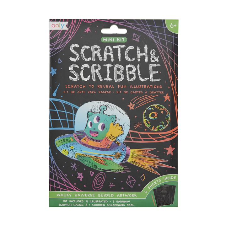 Mini Scratch & Scribble Art Kit - Wacky Universe