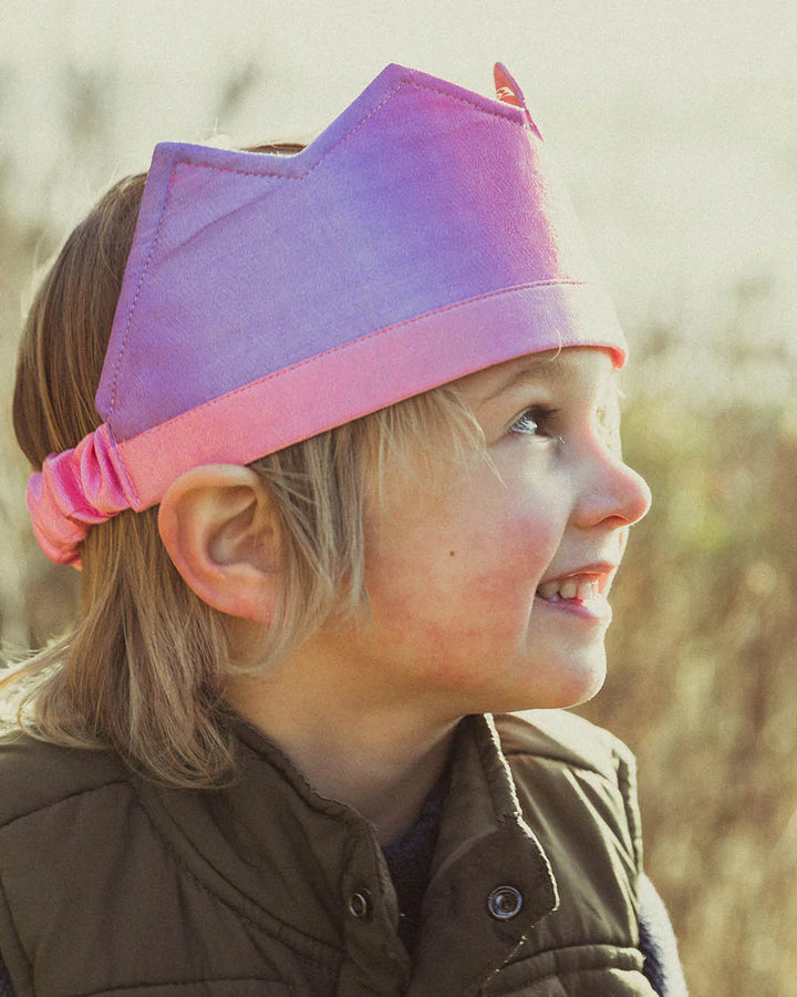 Reversible Silk Crown - Blossom/Lavender