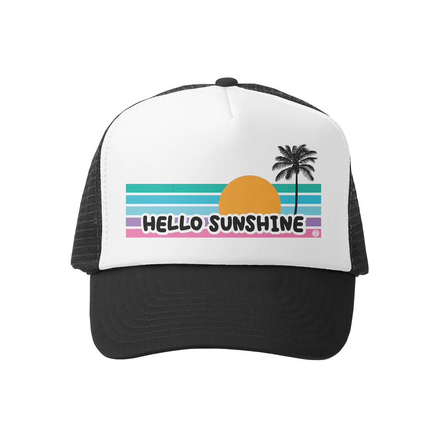 Hello Sunshine Trucker Hat - Black