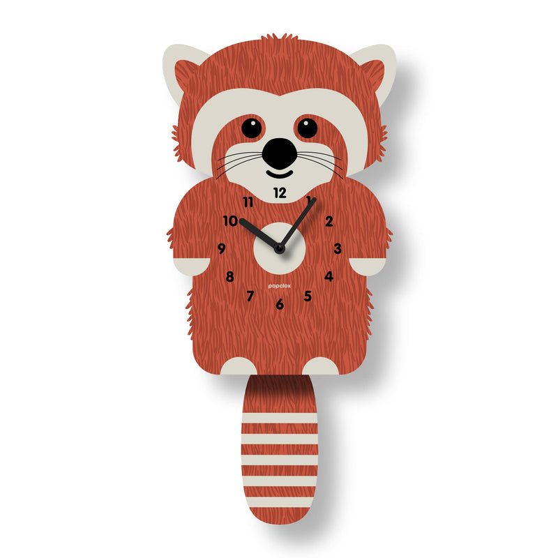 Red Panda Acrylic Pendulum Clock