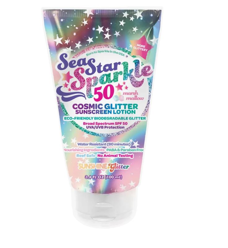 Sea Star Sparkle Glitter Sunscreen - Cosmic Stardust