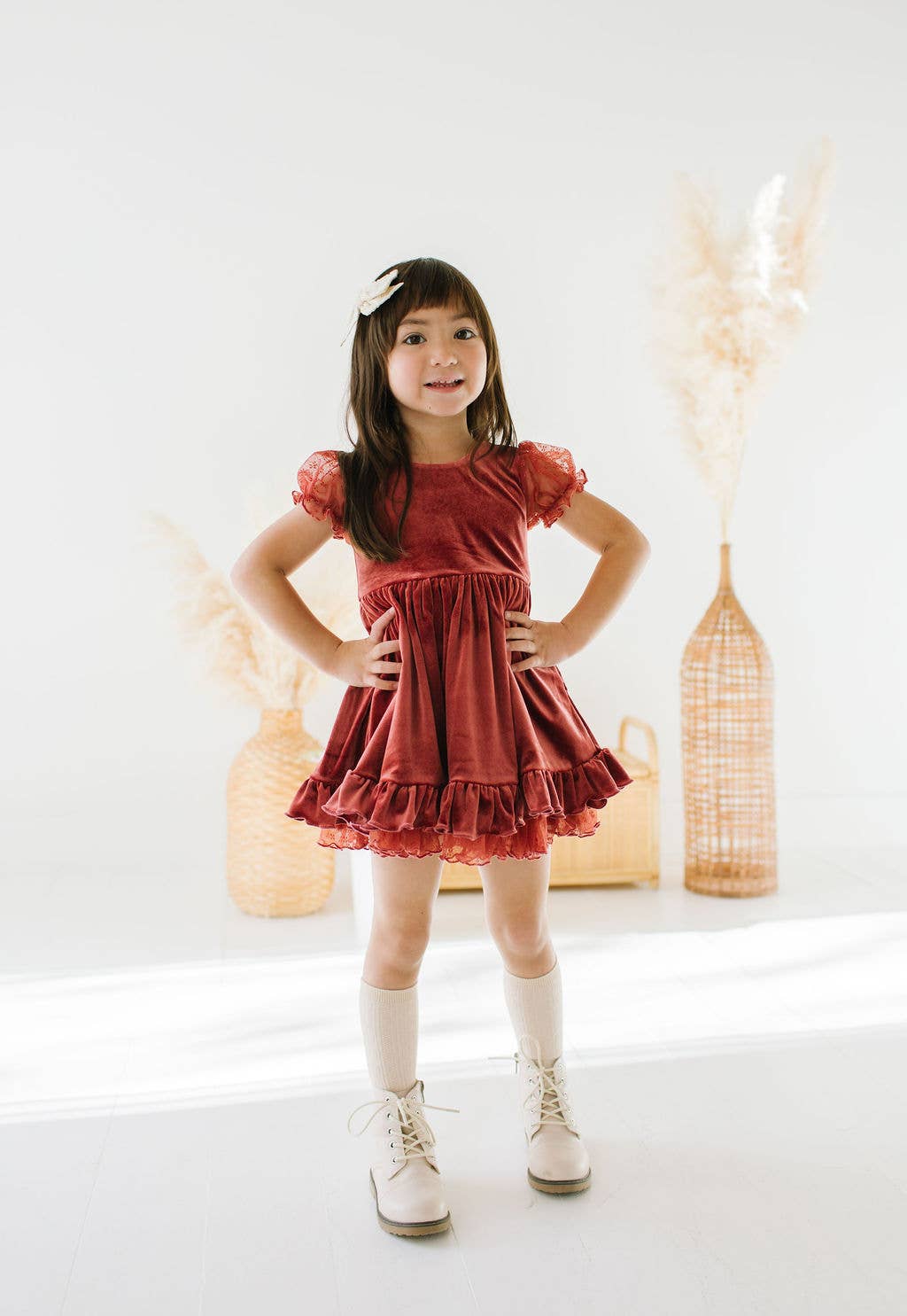 Eleanor Dress in Spiced Clay