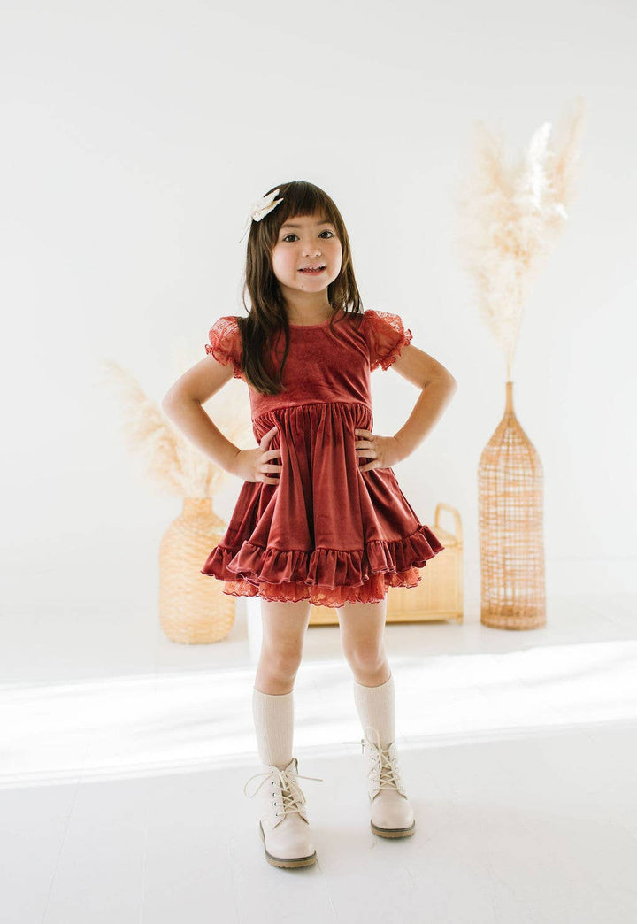 Eleanor Dress in Spiced Clay