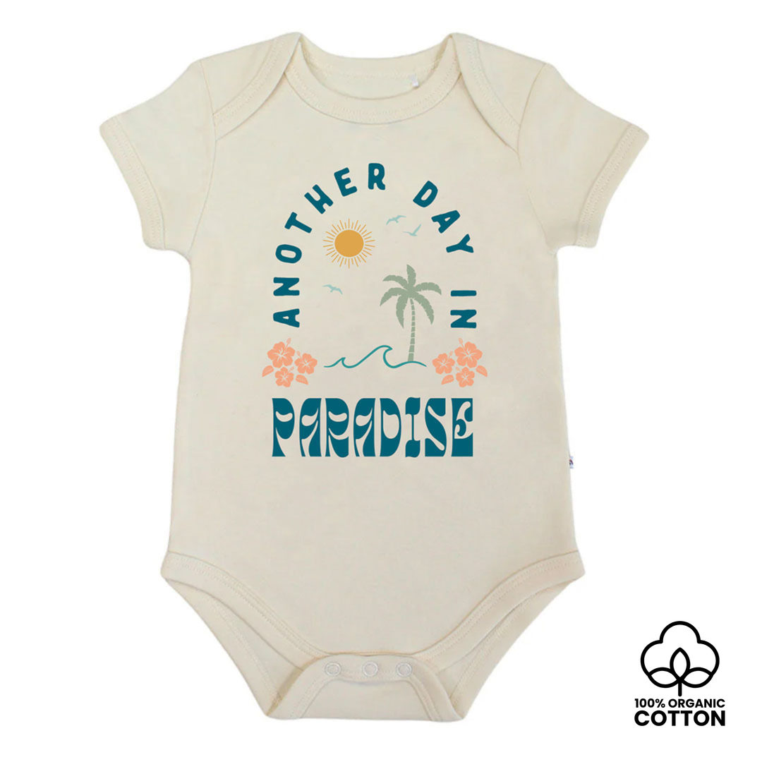 Another Day In Paradise Organic Cotton Onesie