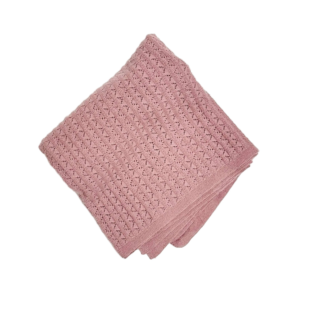 Pointelle Knit Baby Blanket