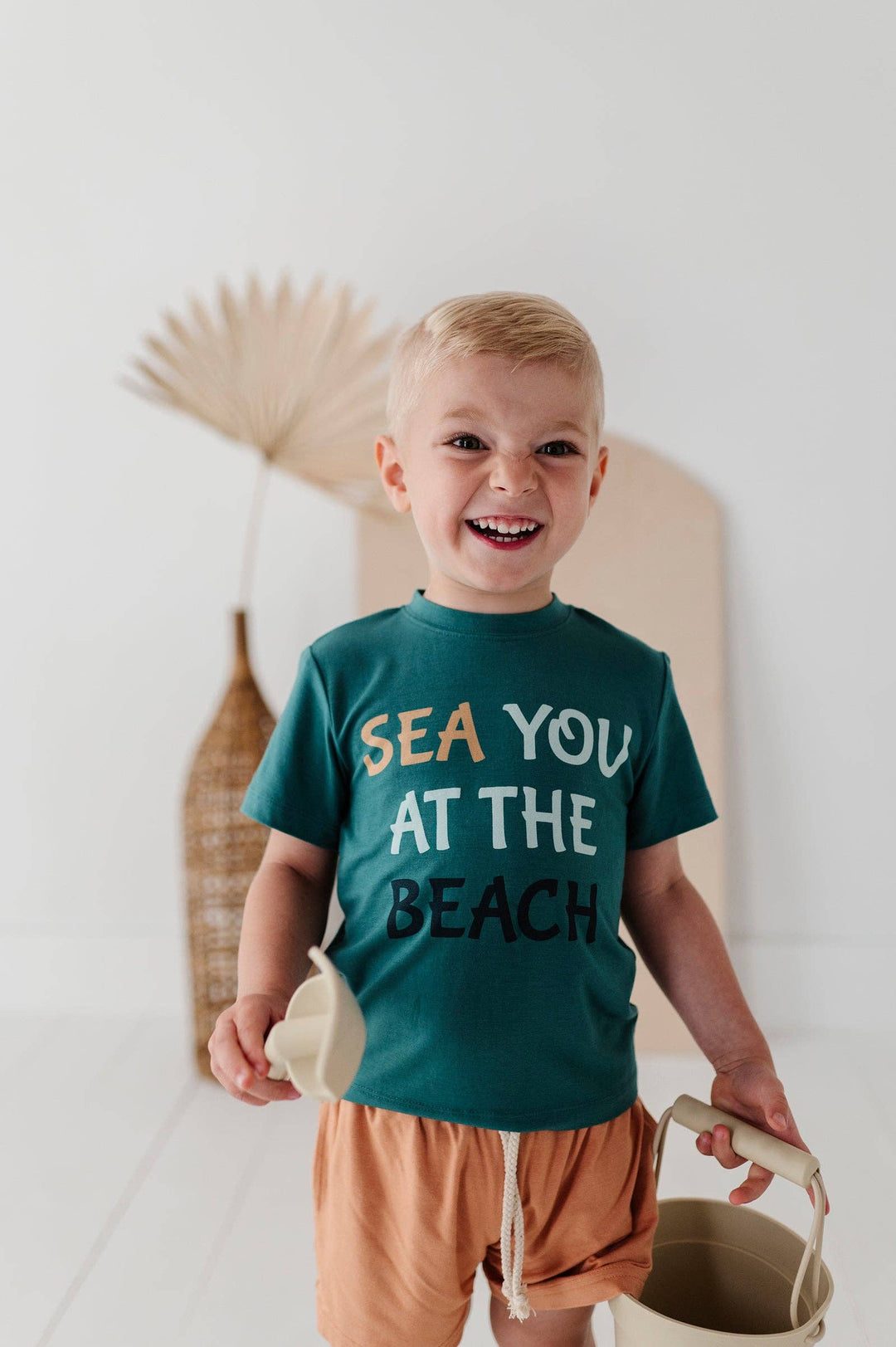 Boy's Short Sleeve Tee: Sea You At The Beach