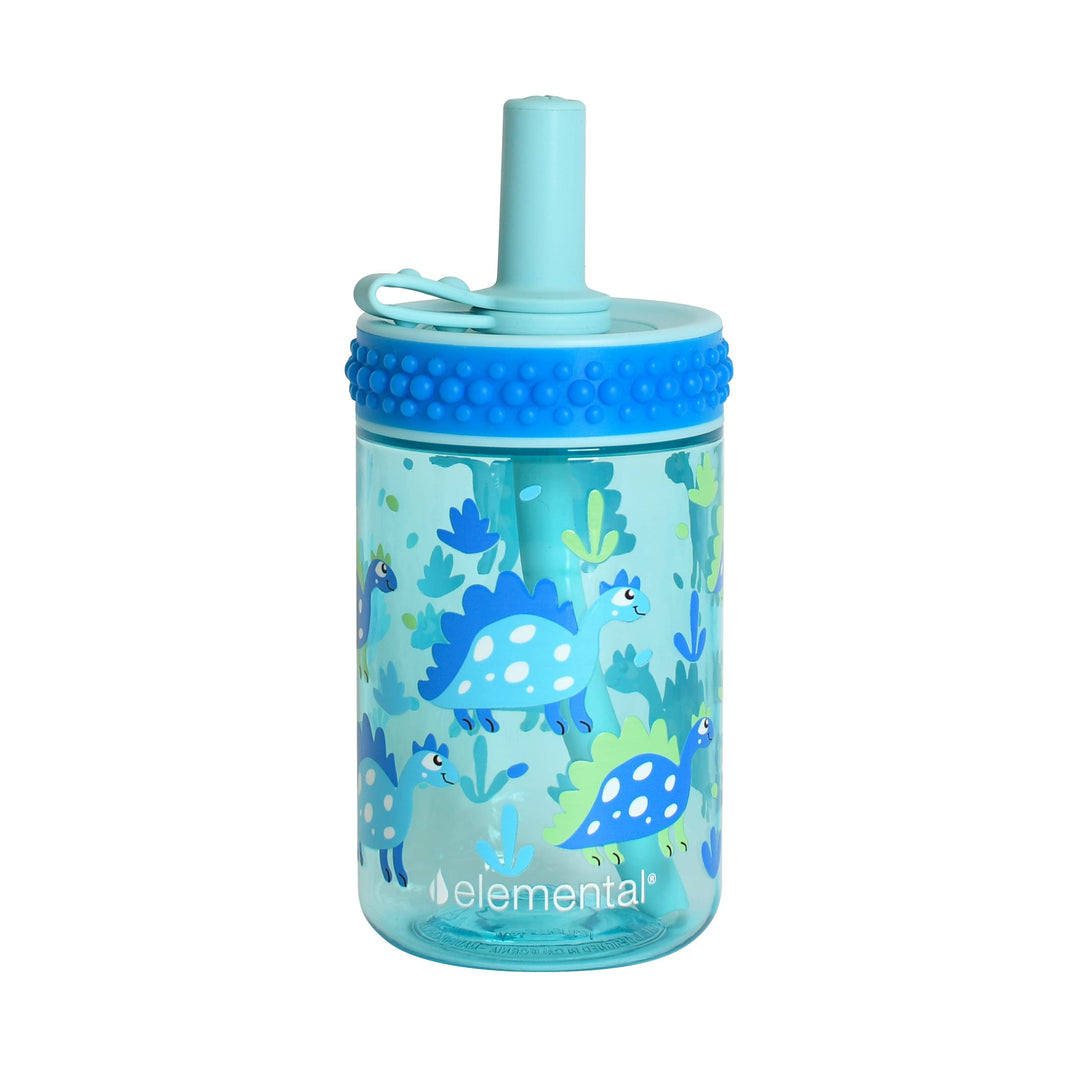 Totsy Bubble Cup 12oz - Dino Blues