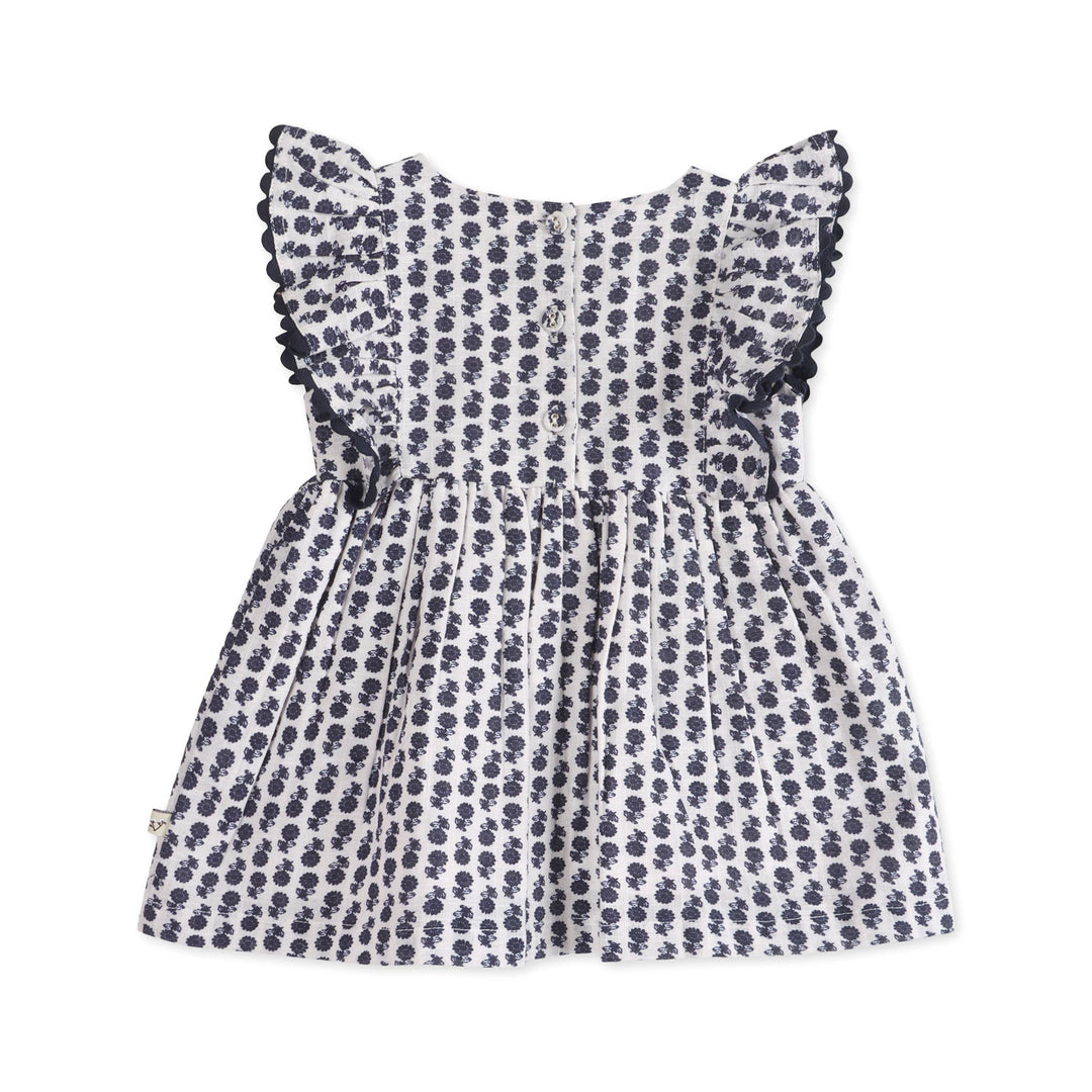 Jamie Blue Floral Dress + Bloomer