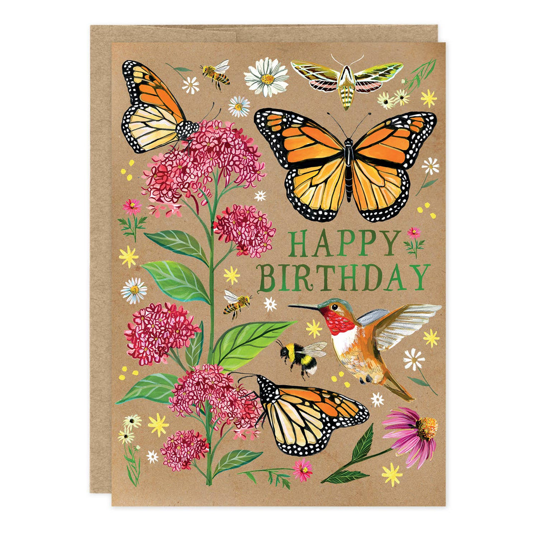 Monarch Butterfly Birthday Card
