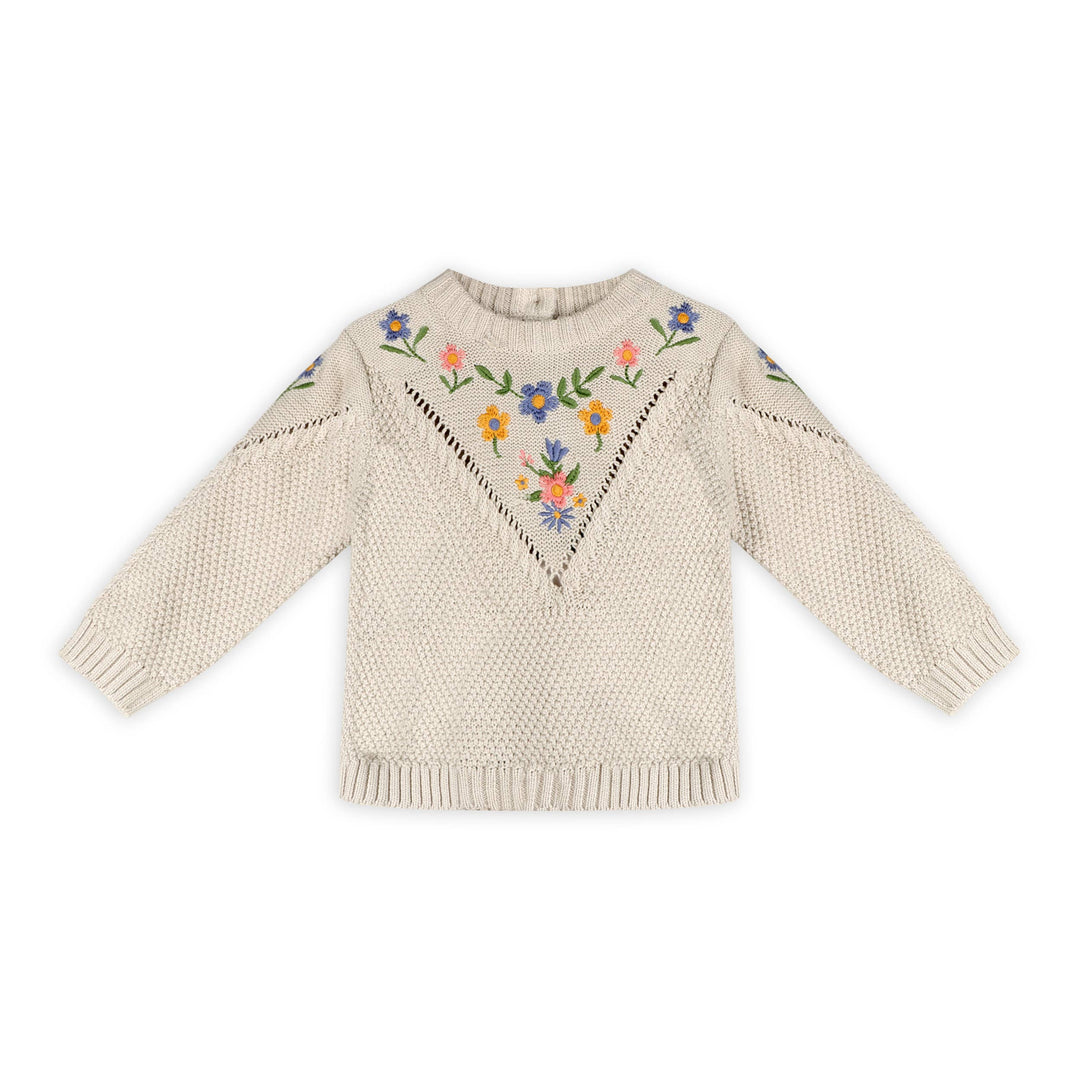 Ivy Floral Baby Pullover