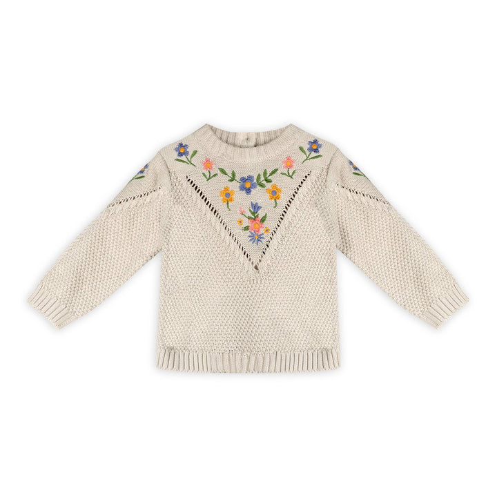 Ivy Floral Baby Pullover