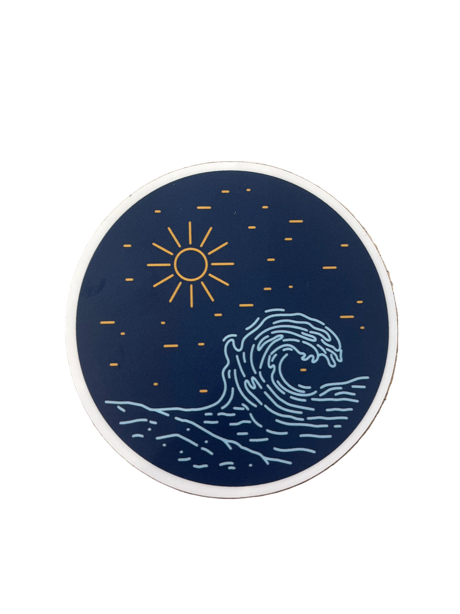 3 Wave Sticker Wave - Vinyl Sticker – Magical Child