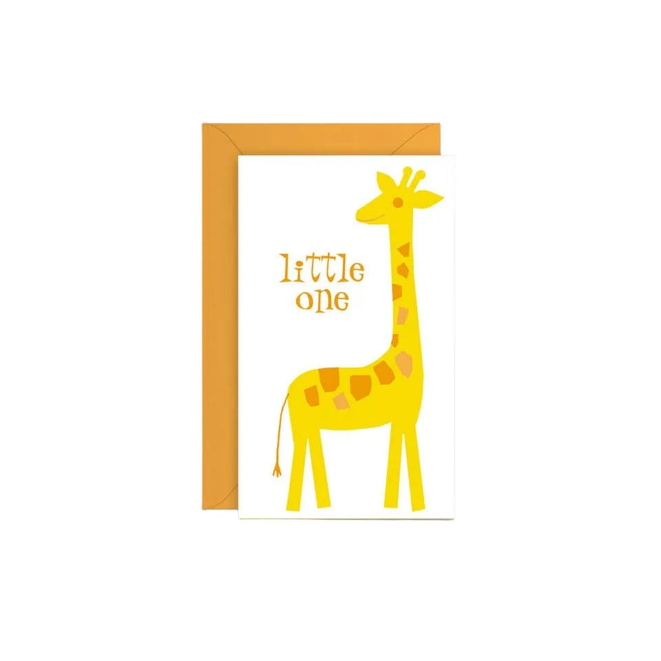 Mod Giraffe Baby Enclosure Card