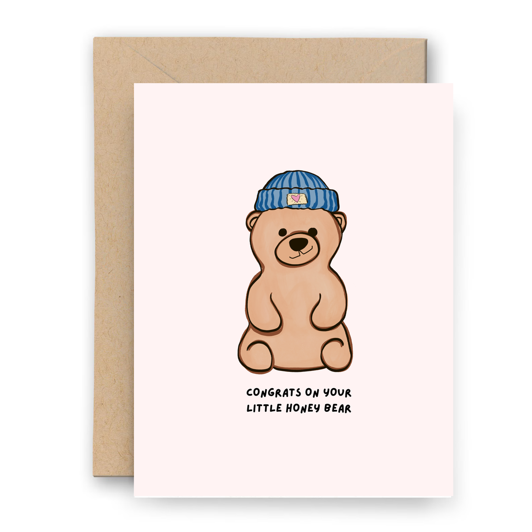 Congrats Little Honey Bear Card