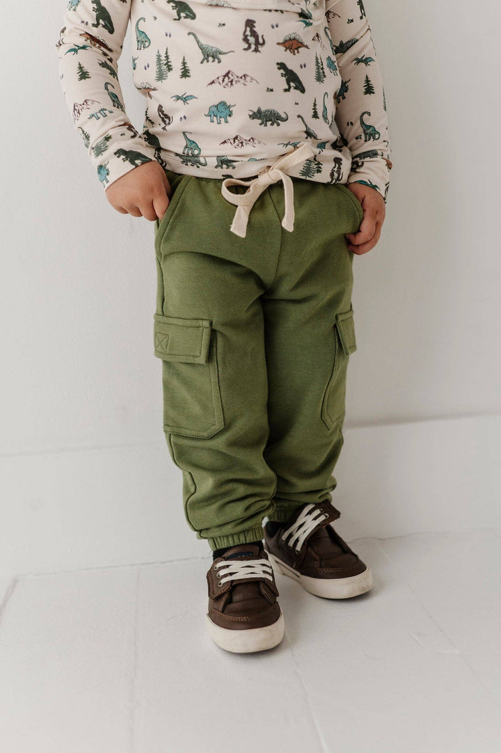Baby Cargo Pants - Olive