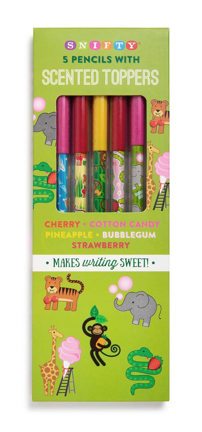 Animal Party Scented Pencil Toppers Pack