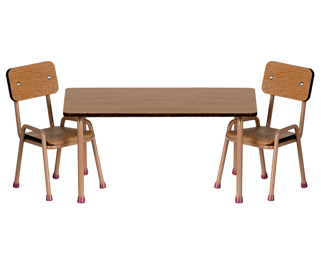 Table and Chair Set - Dark Powder