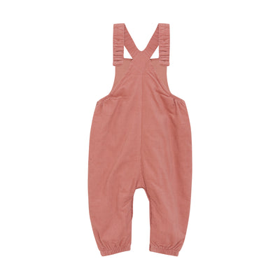 Organic Lined Corduroy Overalls - Dusty Rose