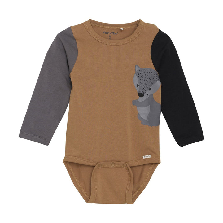 Long Sleeve Onesie - Badger