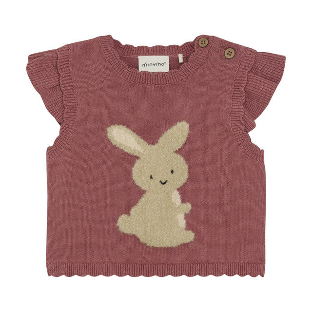 Vest Knit - Withered Rose