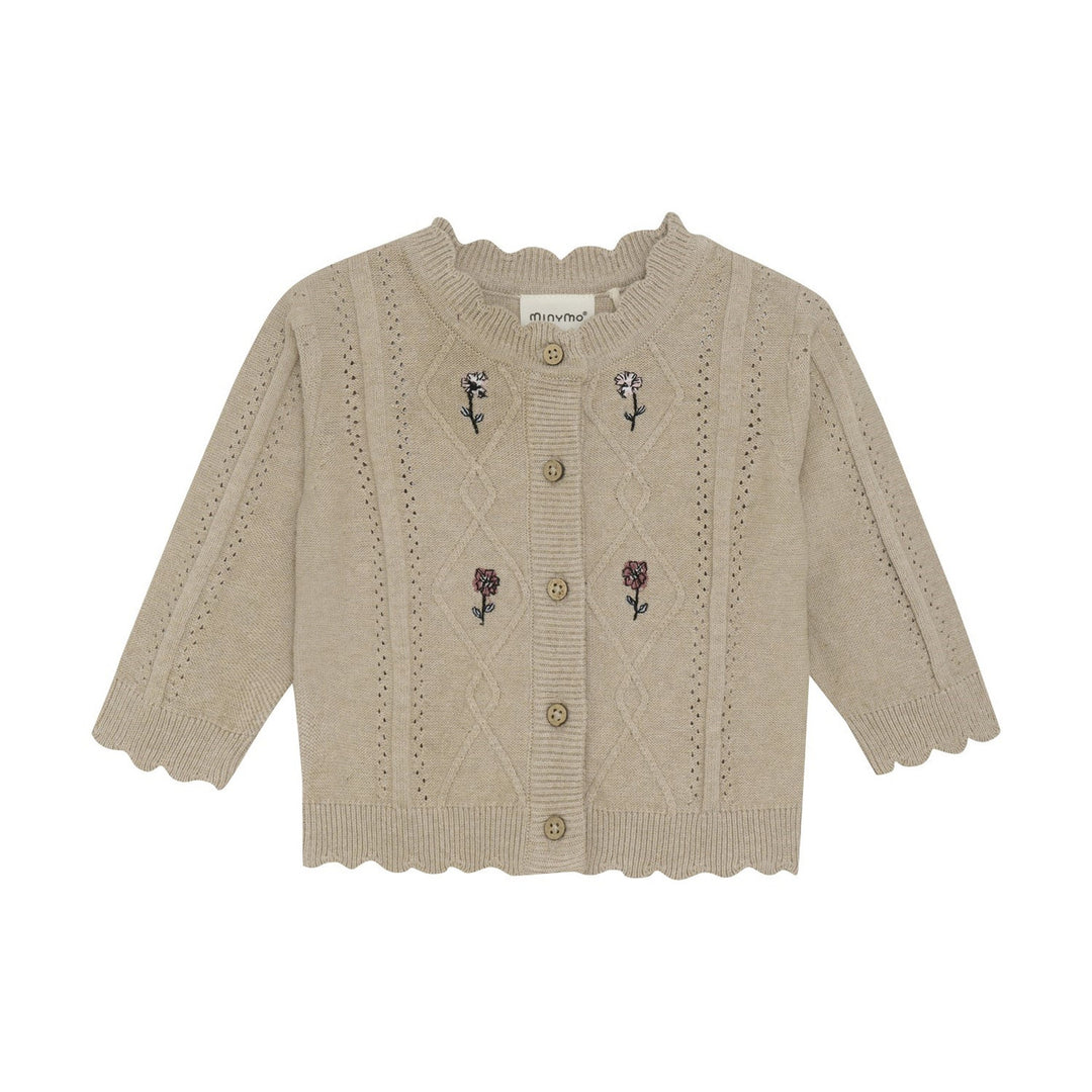 Cardigan Knit - Beige Melange