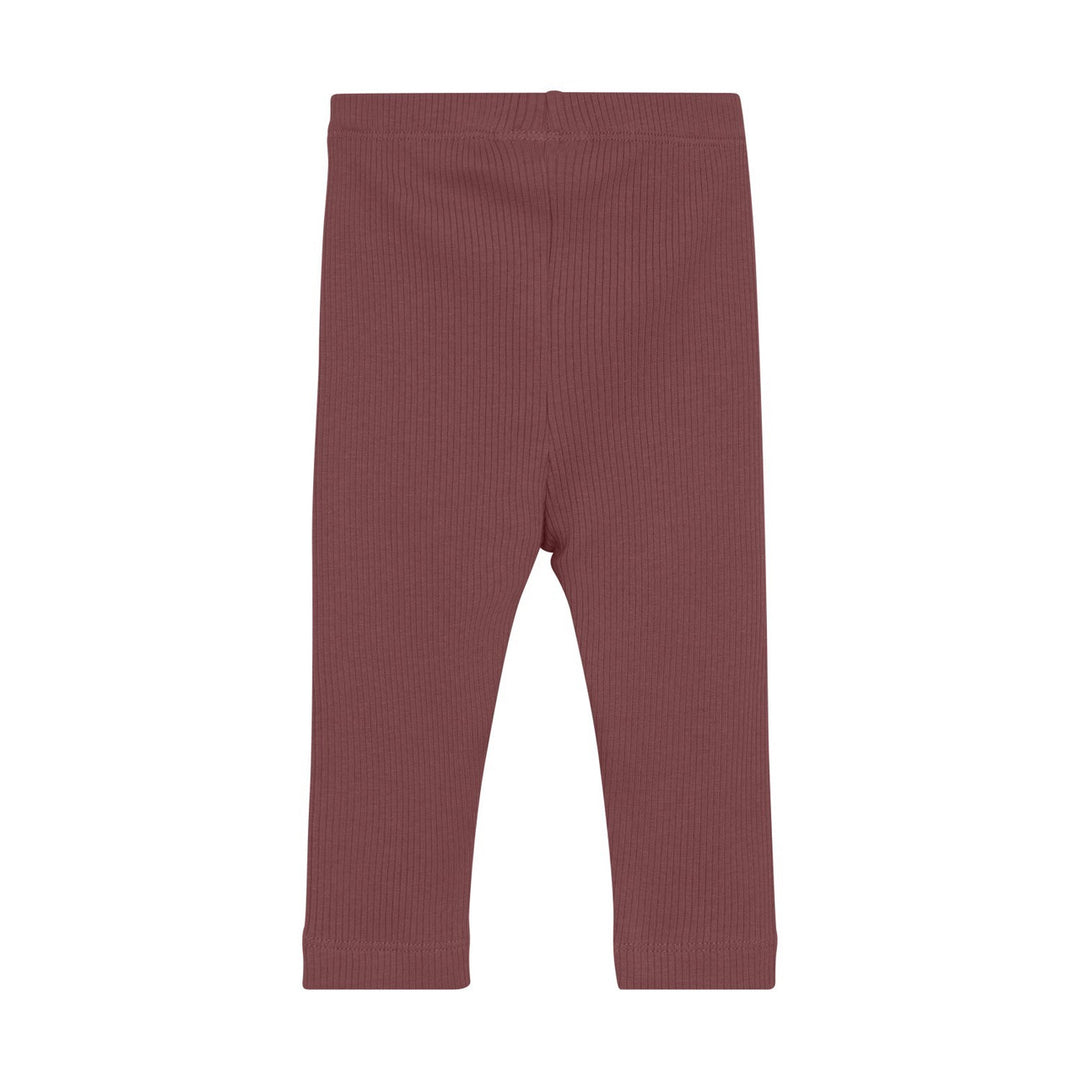 Rib Leggings - Withered Rose