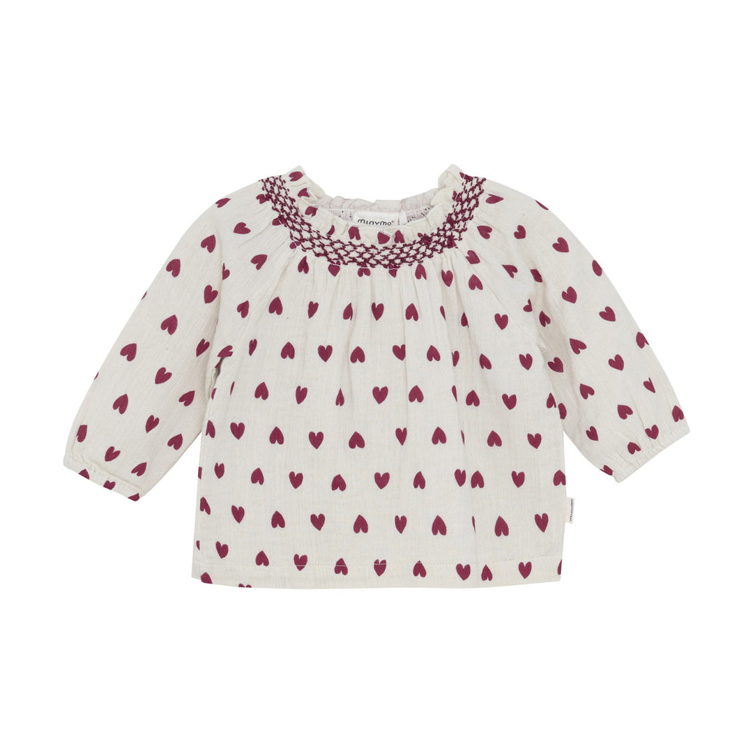 Long Sleeve Blouse - Hearts
