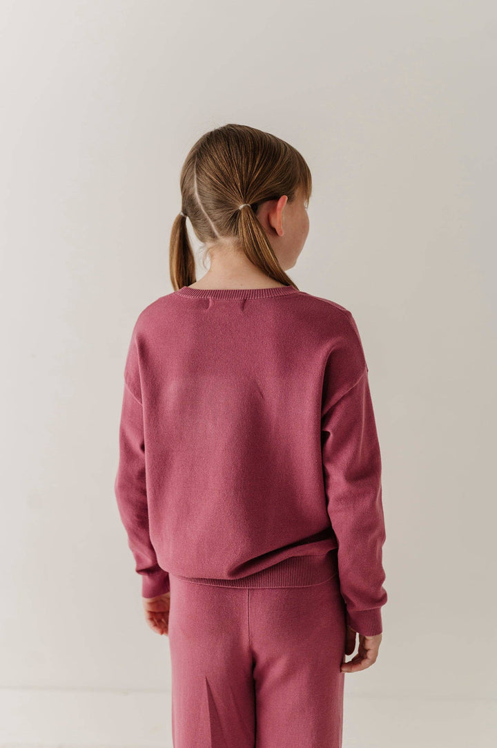 Crew Neck Sweater - Winter Mauve