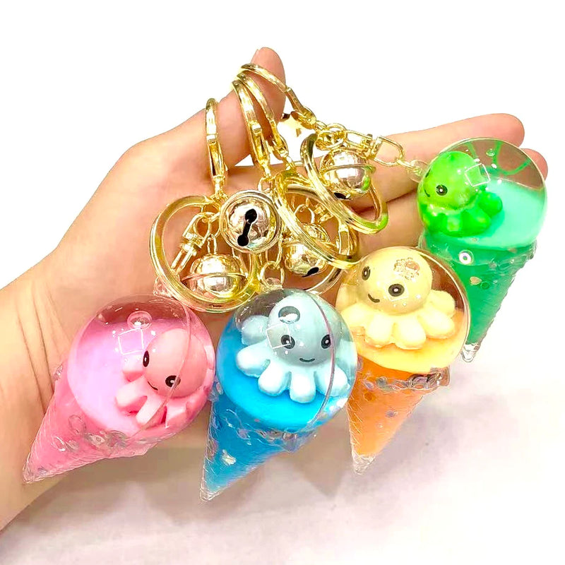 Octopus Ice Cream Charm