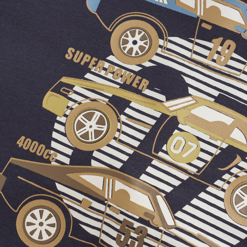 Organic L/S Graphic Tee - Cars