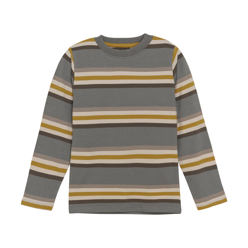 Organic Cotton L/S Tee - Fall Stripes