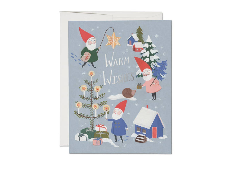 Holiday Gnomes holiday greeting card