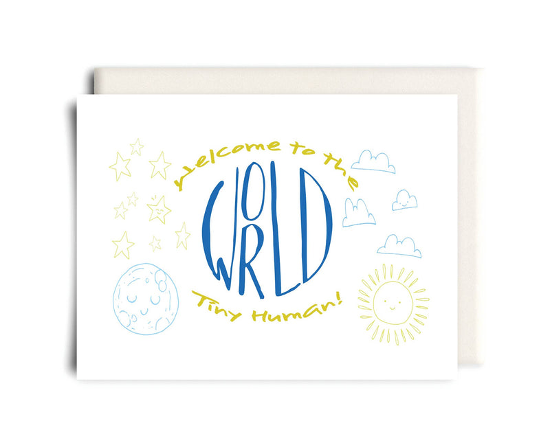 Tiny Human | New Baby Greeting Card