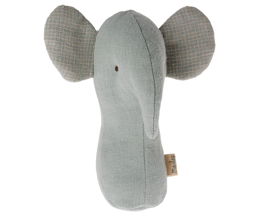 Lullaby Friends, Elephant Rattle - Light Dusty Blue