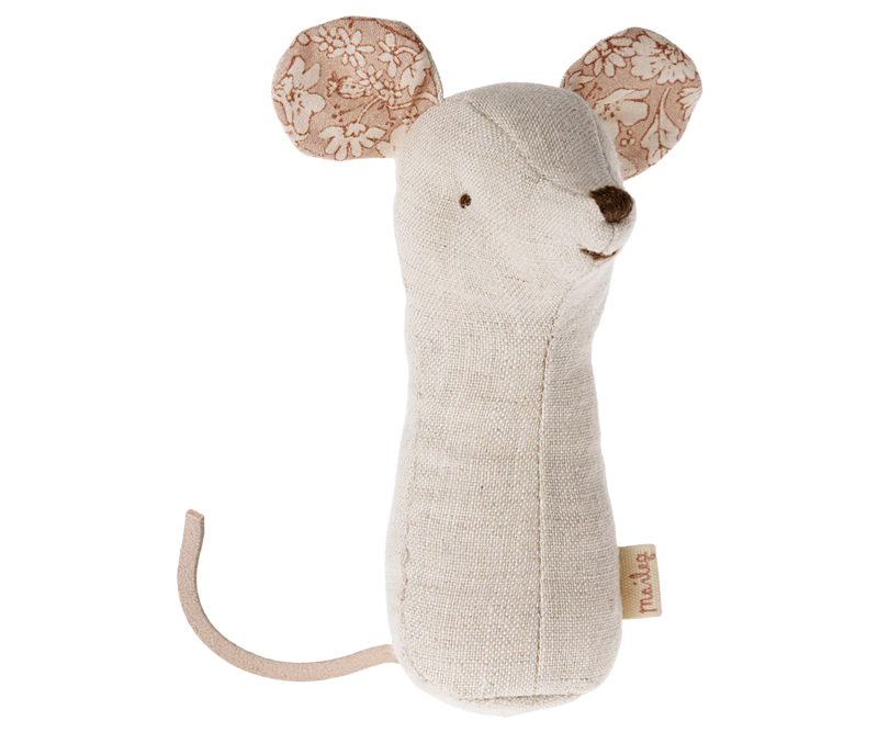 Lullaby Friends, Mouse Rattle - Natural