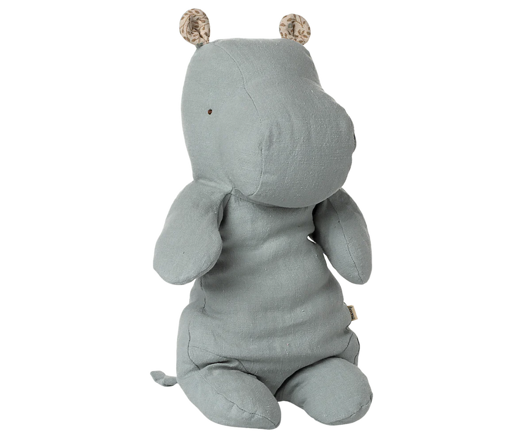 Safari friends, Hippo, Medium - Blue Grey