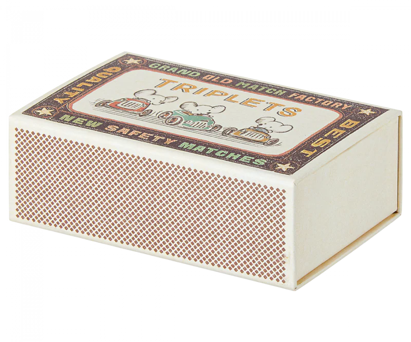 Baby Triplets in Matchbox
