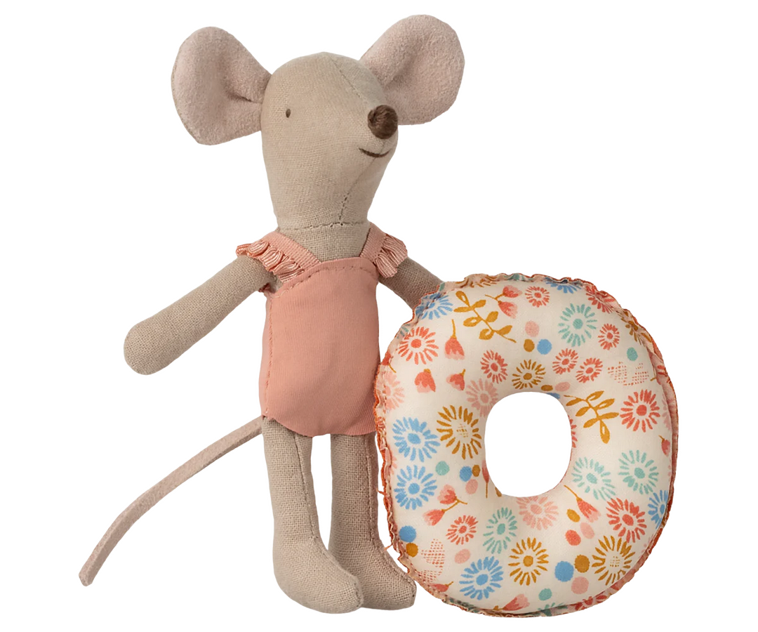 Beach Mouse with Float, Little Sister - Flower