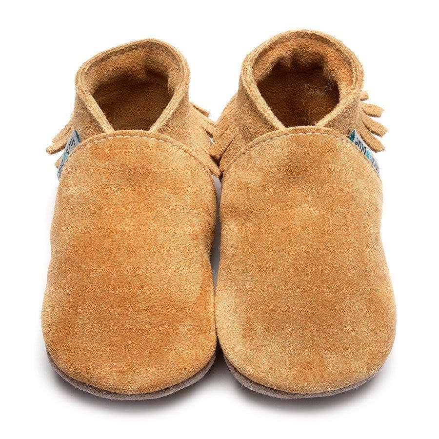 Moccasins - Tan Suede