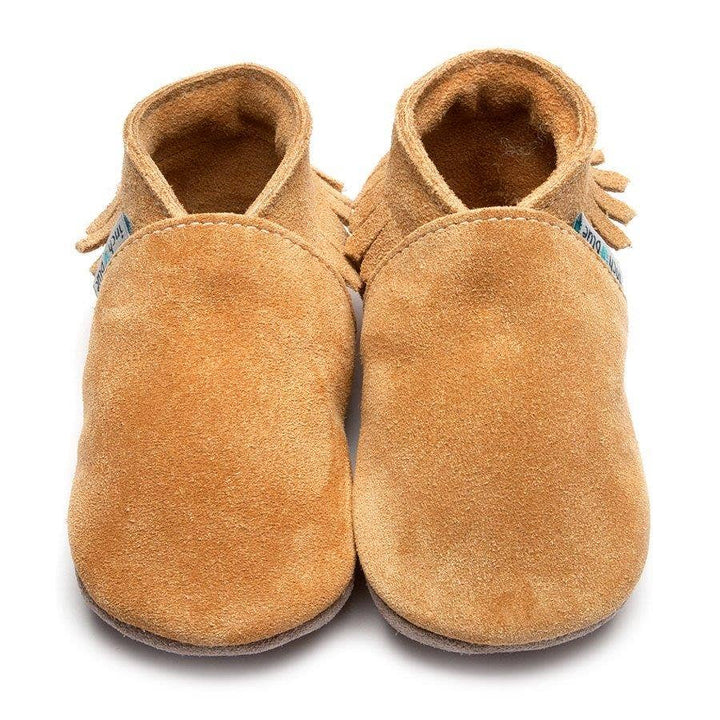 Moccasins - Tan Suede