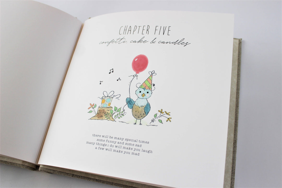 Mountains Girl Baby Memory Book