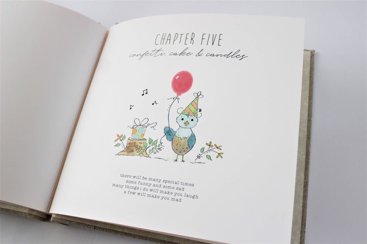 Mountains Girl Baby Memory Book