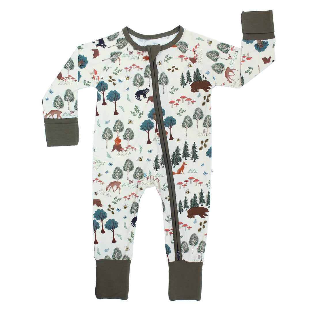 Bamboo Convertible Pajamas - In the Woods