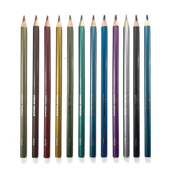 OOLY - Color Sheen: Metallic Colored Pencils (Set of 12)