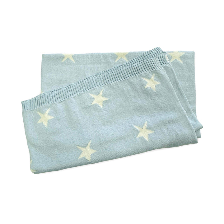 Stars Reversible Knit Baby Blanket