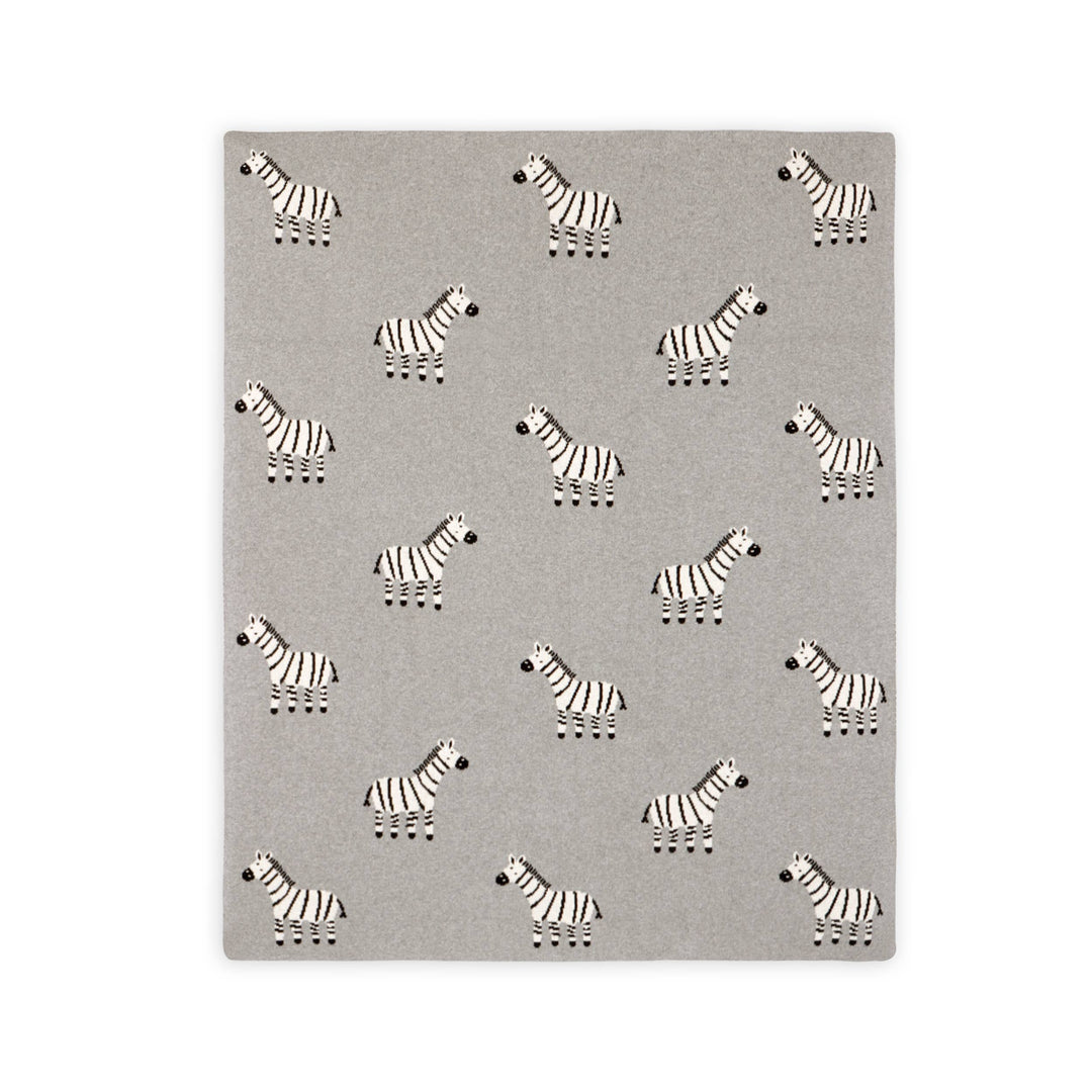 Organic Knit Baby Blanket - Zebra